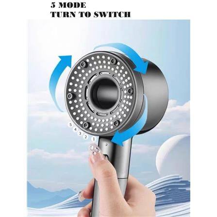 COSSY PLUS HAND SHOWER CP-DS HIGH PRESSURE SHOWER HEAD BLACK