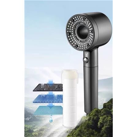 COSSY+ HAND SHOWER CP-DS HIGH PRESSURE SHOWER HEAD BLACK