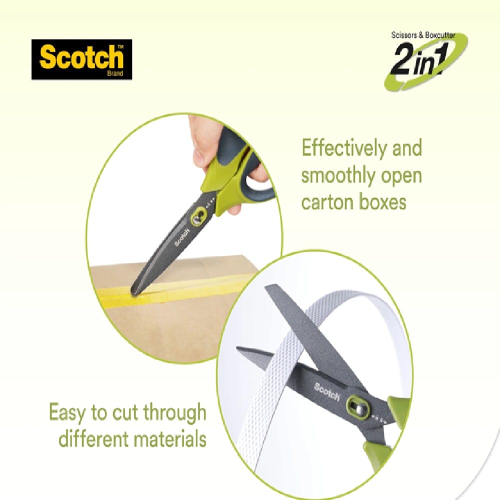 SCOTCH 7" NON-STICK UNBOXING SCISSORS (BLUE)