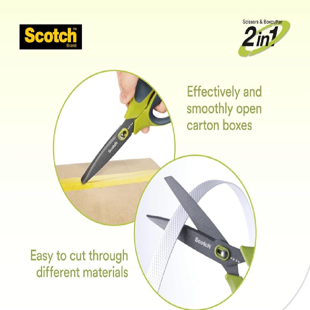 SCOTCH 7" NON-STICK UNBOXING SCISSORS (BLUE)