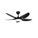 RUBINE CEILING FAN AVENS LED 5BLADE MATTE BLACK 42INCH