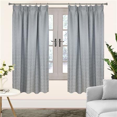 HLS CURTAIN N-HOOK BELLE 140X220CM LIGHT GRAY
