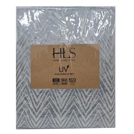 HLS CURTAIN N-HOOK BELLE 140X220CM LIGHT GRAY