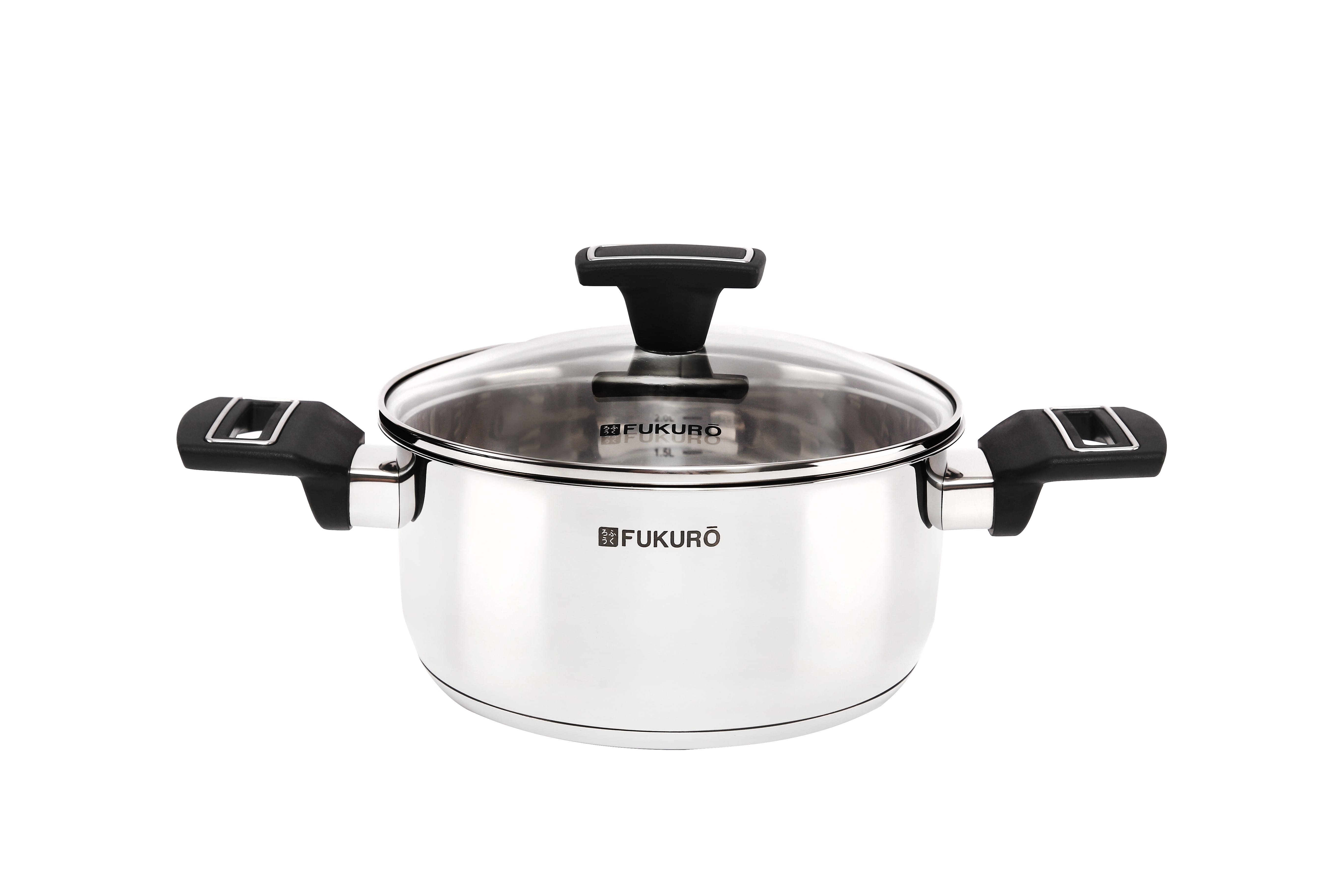 FUKURO YUGA 304 STAINLESS STEEL CASSEROLE WITH LID 20CM