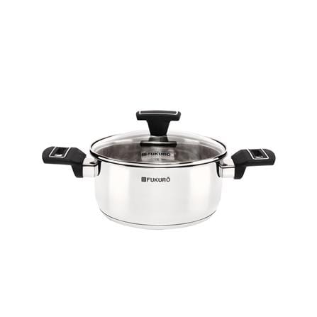 FUKURO YUGA 304 STAINLESS STEEL CASSEROLE WITH LID 20CM