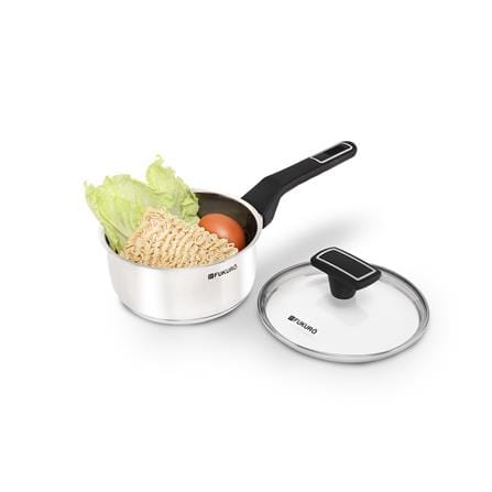 FUKURO YUGA 304 STAINLESS STEEL SAUCE PAN WITH LID 16CM
