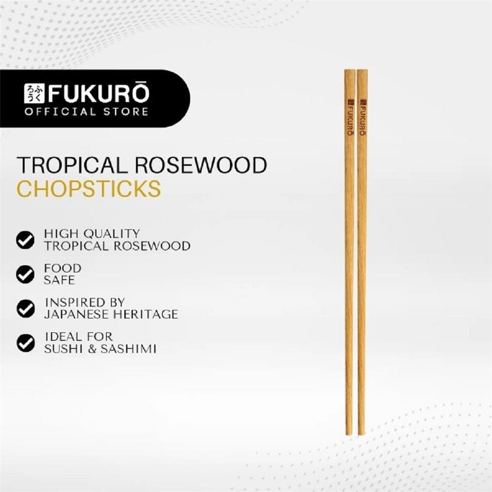 FUKURO TROPICAL ROSEWOOD CHOPSTICKS (5 PAIRS) HH 0419