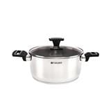 FUKURO YUGA 304 STAINLESS STEEL CASSEROLE WITH LID 24CM