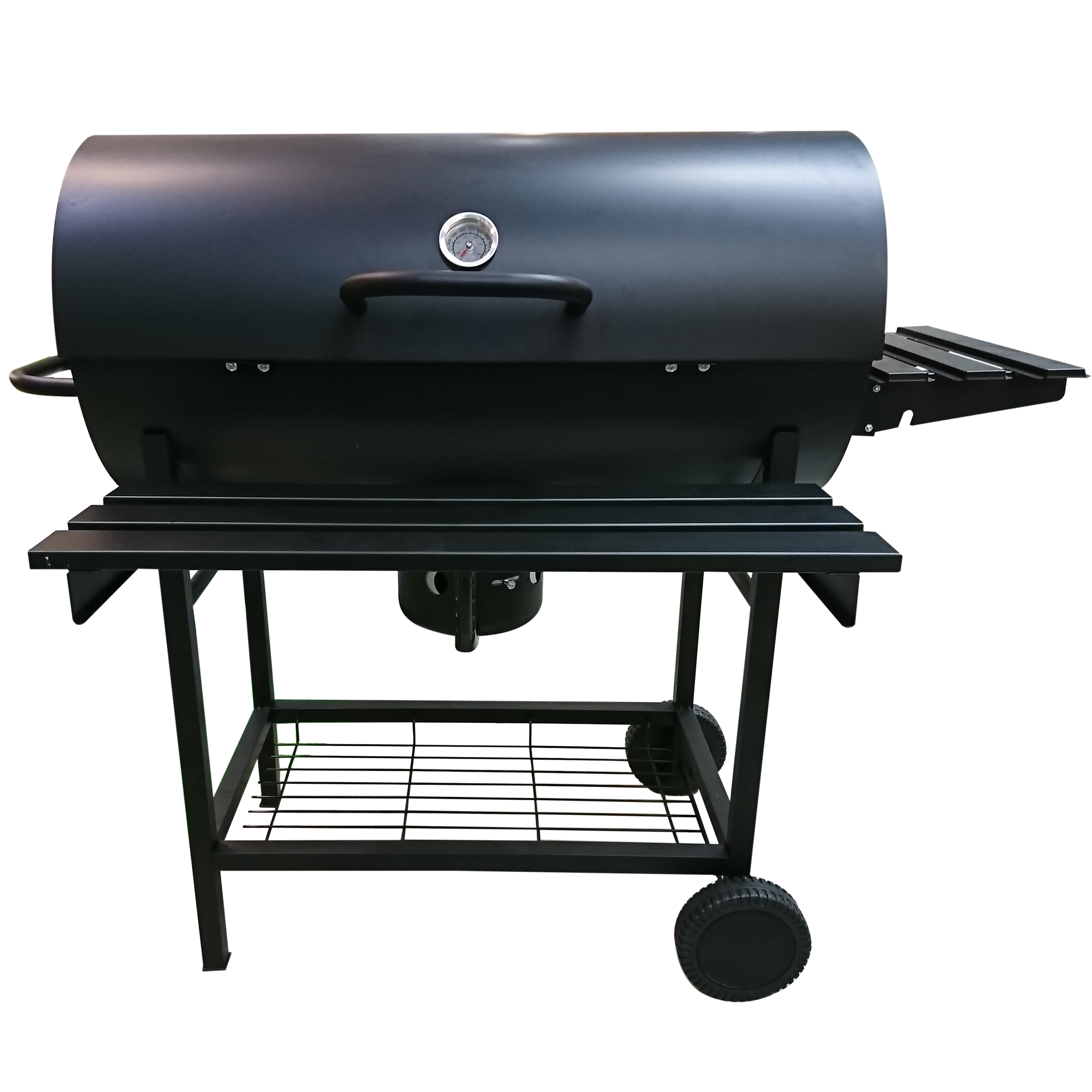 SPRING CHARCOAL BARBECUE GRILL BARREL PRO BLACK