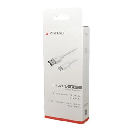 3.0A TYPE-C FAST CHARGE CABLE 1M ZUC9118C WHITE ZEATAR