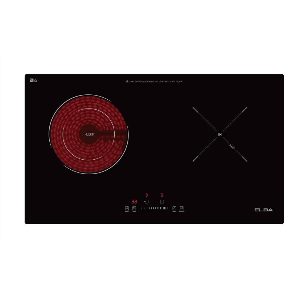 ELBA INDUCTION CERAMIC HOB EICH-Q7052ST(BK) DUAL COOKING ZONES 71CM
