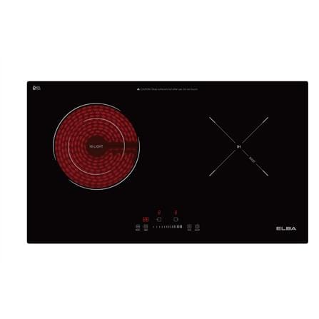 ELBA INDUCTION CERAMIC HOB EICH-Q7052ST(BK) DUAL COOKING ZONES 71CM