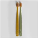 FLIPPER TWIGO TOOTHBRUSH F28802-00 MUSTARD YELLOW/ OLIVE GREEN