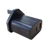 20W TYPE-C & USB ADAPTOR CHARGER ZA3720CU ZEATAR BLACK