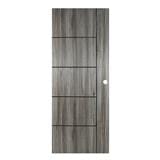 UPVC DOOR AZLE LT-06 80x200CM DARK GRAY [EXCLUSIVE FROM HOMEPRO THAILAND]