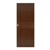 UPVC DOOR AZLE LT-06 80x200CM BROWNIE OAK [EXCLUSIVE FROM HOMEPRO THAILAND]