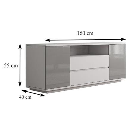 TV STAND FRUDINI MEDIS Z1636GH3 160CM GREY [EXCLUSIVE FROM HOMEPRO THAILAND]