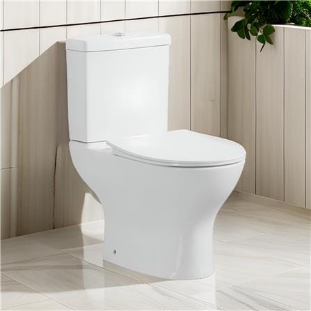 LIVINOX TOILET CLOSE-COUPLED WC BOWL LWC-225-150 6/3L WHITE