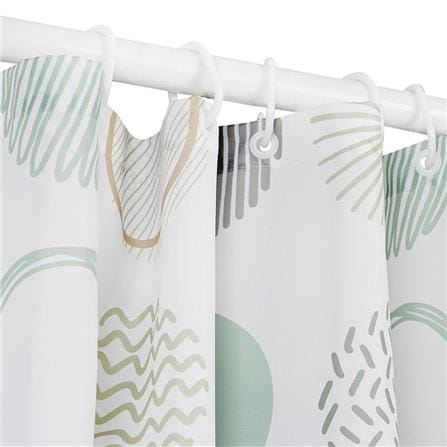MOYA POLYESTER SHOWER CURTAIN ACS23465A 180X180CM