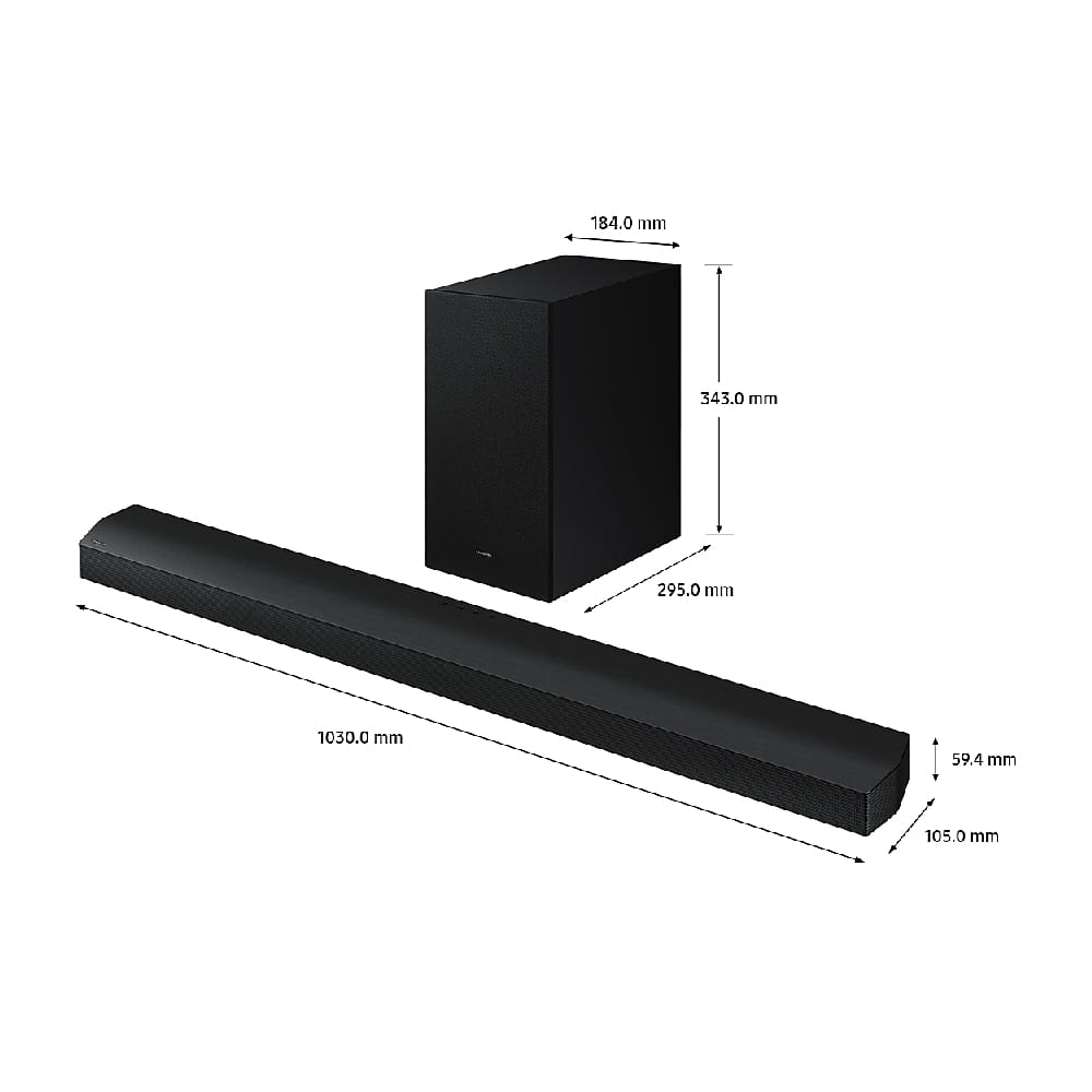 SAMSUNG HW-B750D/XM SOUNDBAR 5.1 CHANNELS WITH WIRELESS SUBWOOFER BUILT-IN SIDE SPEAKERS