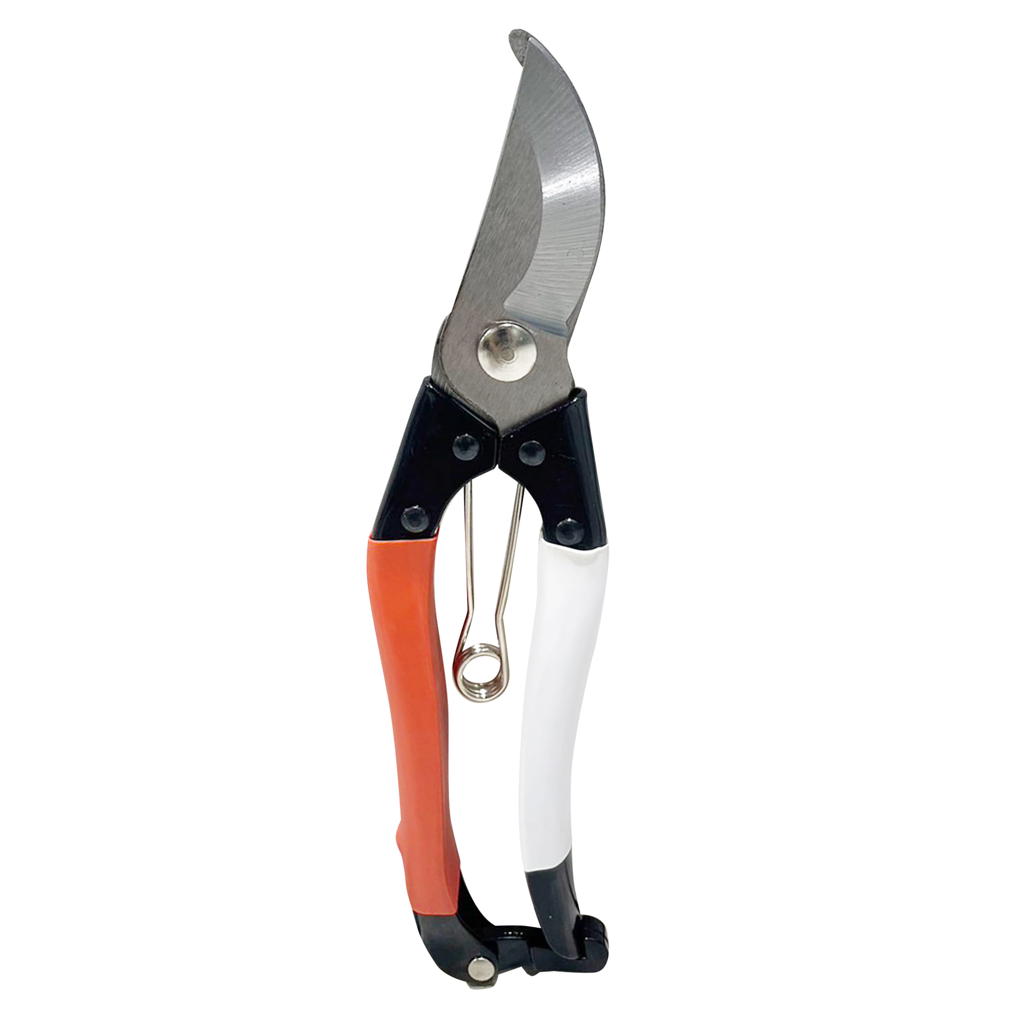 PRUNING SHEARS WITH RUBBER HANDLE SPRING 8IN