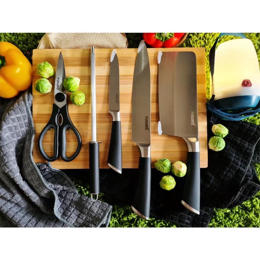 FUKURO CHEF SERIES NATURAL BAMBOO CUTTING BOARD M  HH 0397
