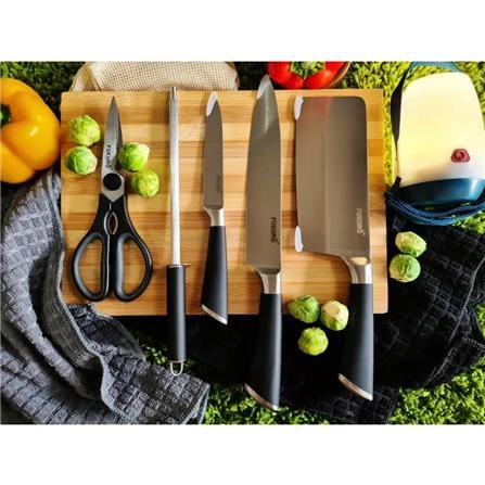 FUKURO CHEF SERIES NATURAL BAMBOO CUTTING BOARD M  HH 0397
