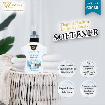 VANZO SOFTENER FLORAL RADIANCE 600ML