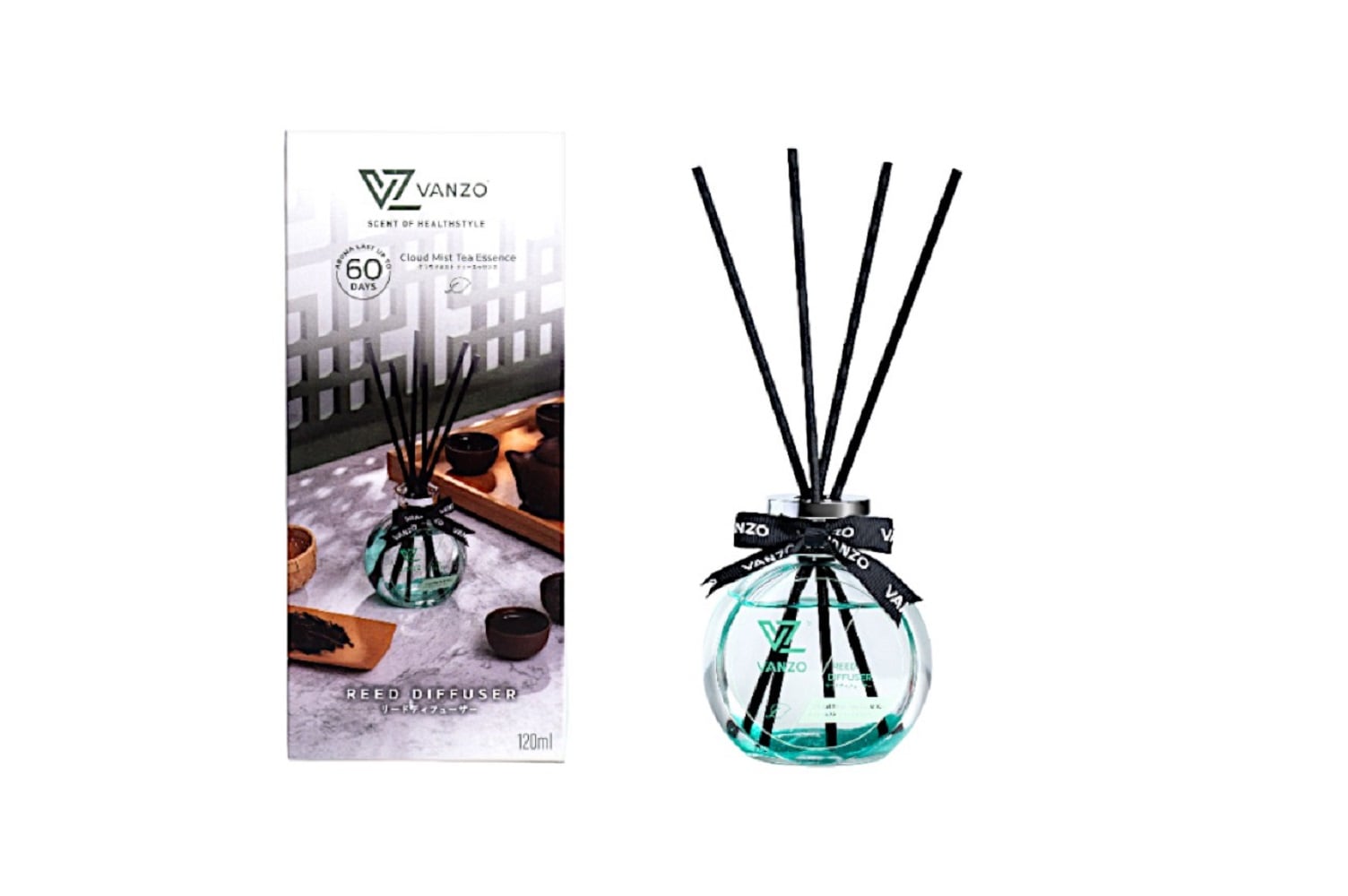 VANZO REED DIFFUSER CLOUD MIST TEA ESSENCE 120ML