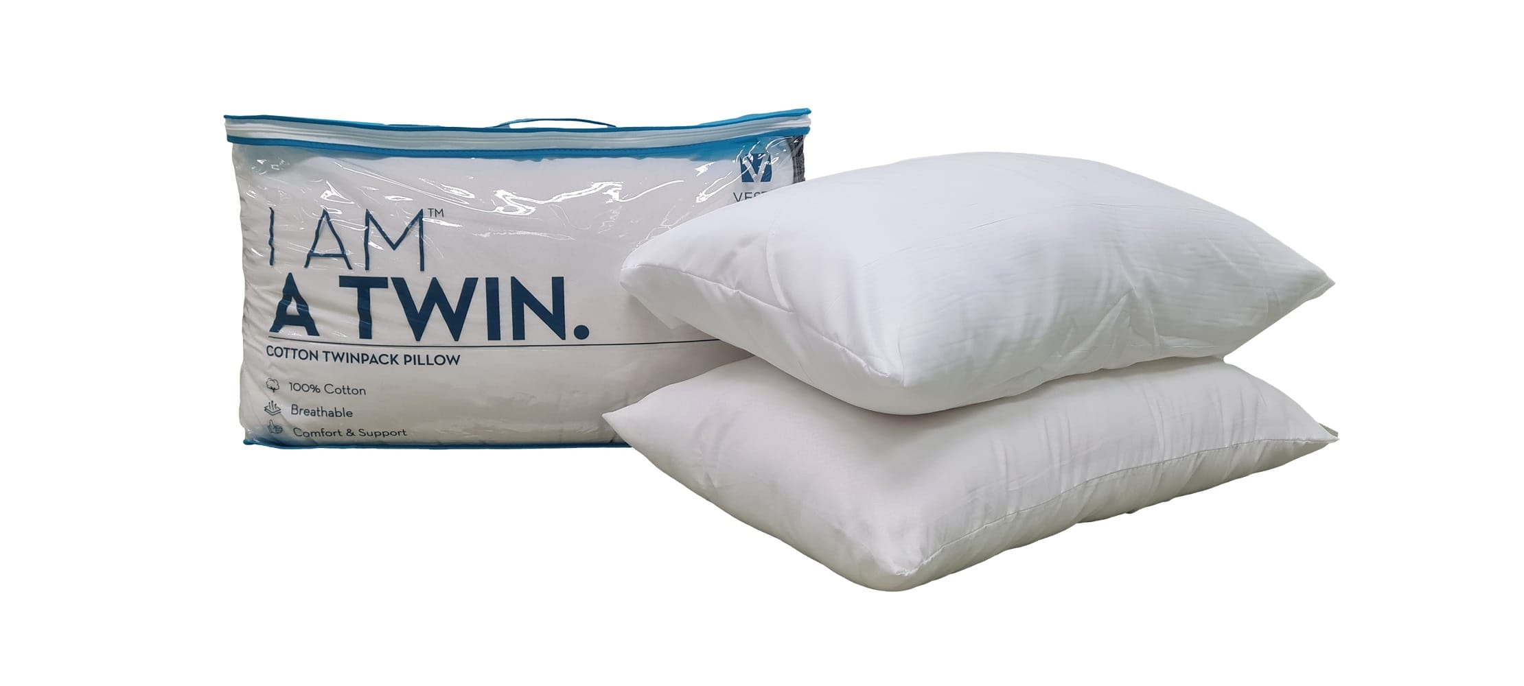 NORDIC HOME VESTA TWN CTTN PILLOW 19X29 WH
