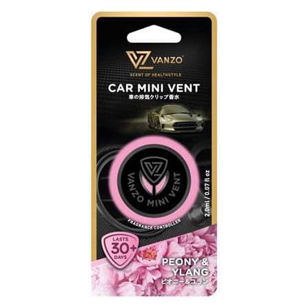 VANZO MINI VENT PERFUME PEONY & YLANG 2ML