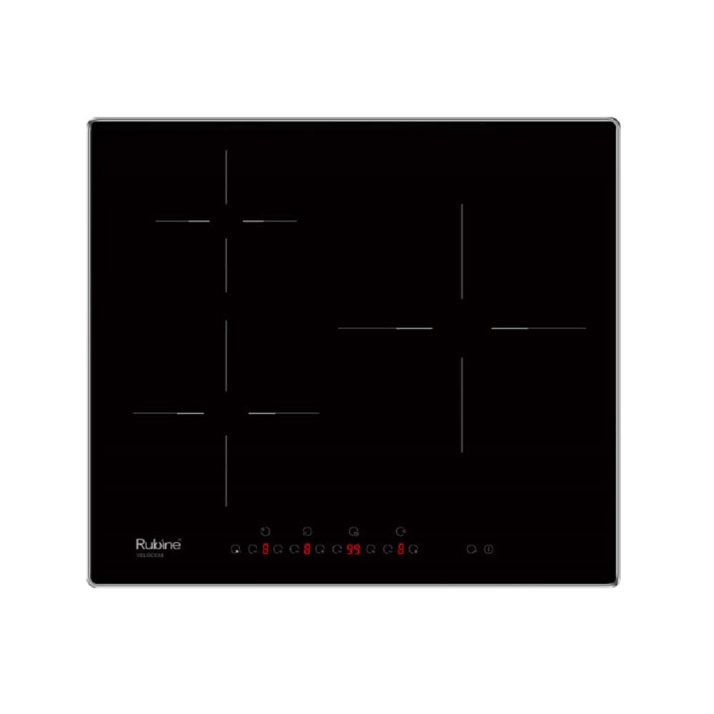 RUBINE INDUCTION HOB RIH-VELOCE58-BL BLACK 59CM