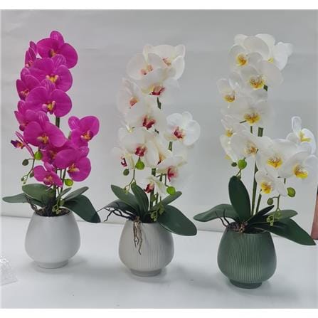 CL ARTIFICIAL ORCHID POTTED FLOWER GF302