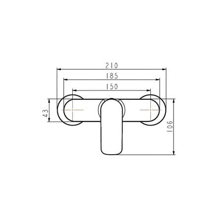 MOYA SHOWER MIXER 832-3
