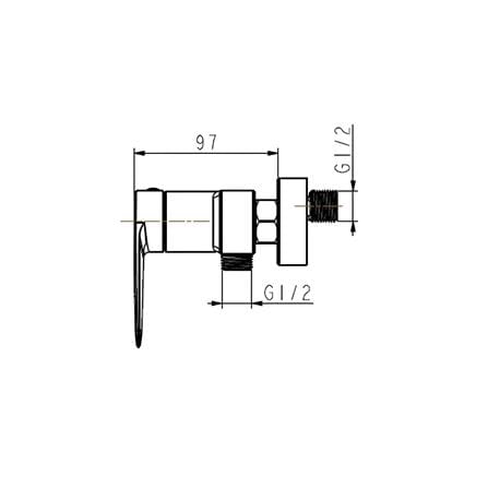 MOYA SHOWER MIXER 832-3