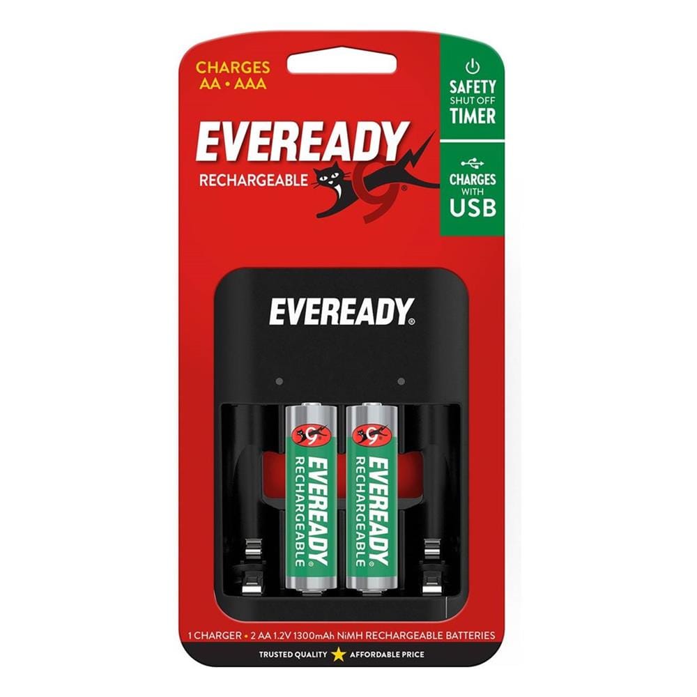 EVEREADY USB CHANGER FOR RECHARGEABLE NIMH AA/AAA BATTERY EVVC5
