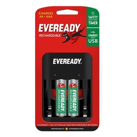 EVEREADY USB CHANGER FOR RECHARGEABLE NIMH AA/AAA BATTERY EVVC5