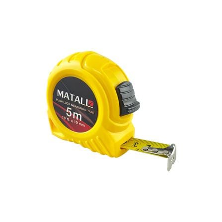 5M MEASURING TAPE WITH LOCK PLASTIC ABS MATALL