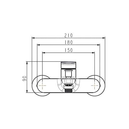 MOYA BATH MIXER 832-4
