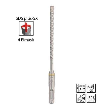 CONCRETE DRILL BIT BOSCH SDS PLUS-5X 6.5X100/160MM 2608833782