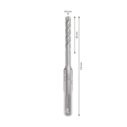 CONCRETE DRILL BIT BOSCH SDS PLUS-5X 6x50/110MM 2608706875