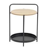 SIDE TABLE FURDINI ST21167C-M BLACK