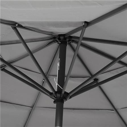 ROUND PARASOL SPRING VILLA GREY
