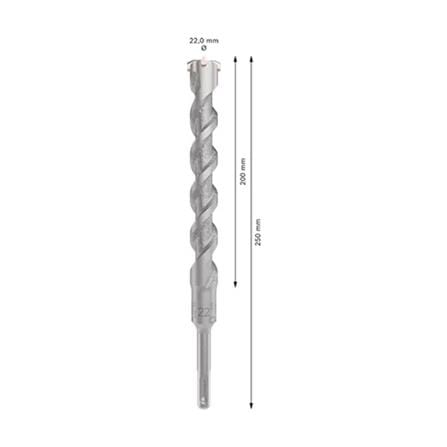 CONCRETE DRILL BIT BOSCH SDS PLUS-5X 22X200/250MM 2608706954