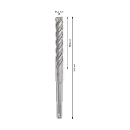 CONCRETE DRILL BIT BOSCH SDS PLUS-5X 14X100/160MM 2608706923
