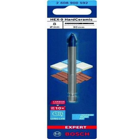 HARD CERAMIC TITLE DRILL BIT BOSCH HEX-9 8X90MM