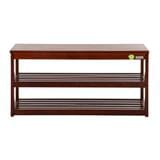 SHOE STORAGE BENCH FOR 8-10 PAIRS FURDINI WALNUT