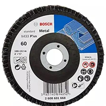 BOSCH FLEXIBLE FLAP DISC 4" (P40) 2608603699