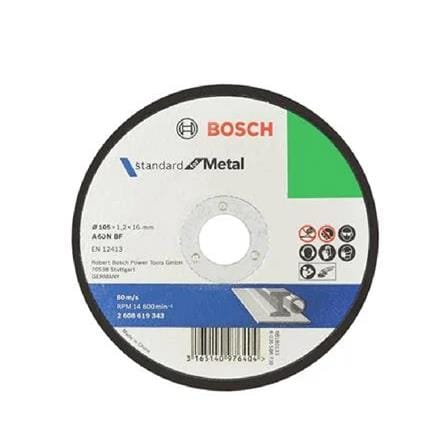 BOSCH CUTTING DISC 4" 1.2X16MM (METAL & STAINLESS STEEL) 2608619701