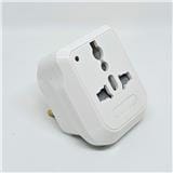 MORRIES TRAVEL ADAPTOR WITH LED INDICATOR MS3106N WHITE